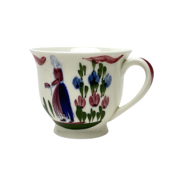 Demitasse Cup & Saucer Set PV France Peasant Village PVF14 Porcelain Collection - Picture 5 of 14